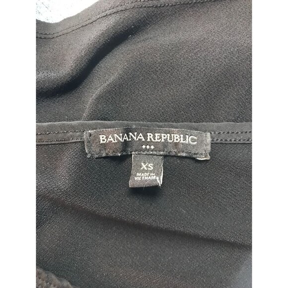 Banana Republic Factory Women's V Neck Sleeveless Top in Black - Size XS - Picture 4 of 5